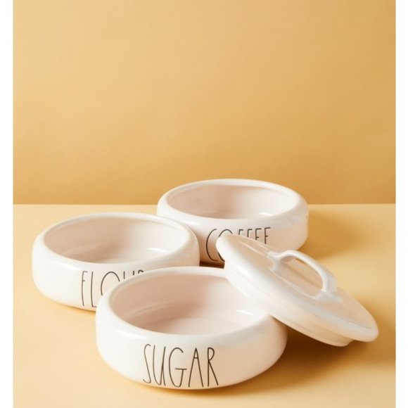 Rae Dunn Stacking Canister Set, 3 Tiered Design, 12" high x 9" Diameter - Picture 2 of 2